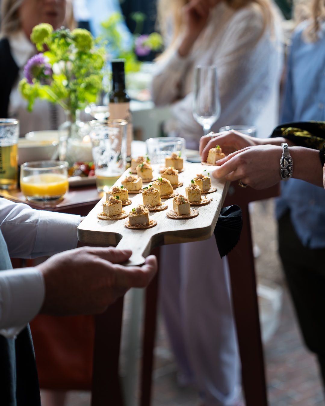 Culinaire presentatie tijdens een productlancering