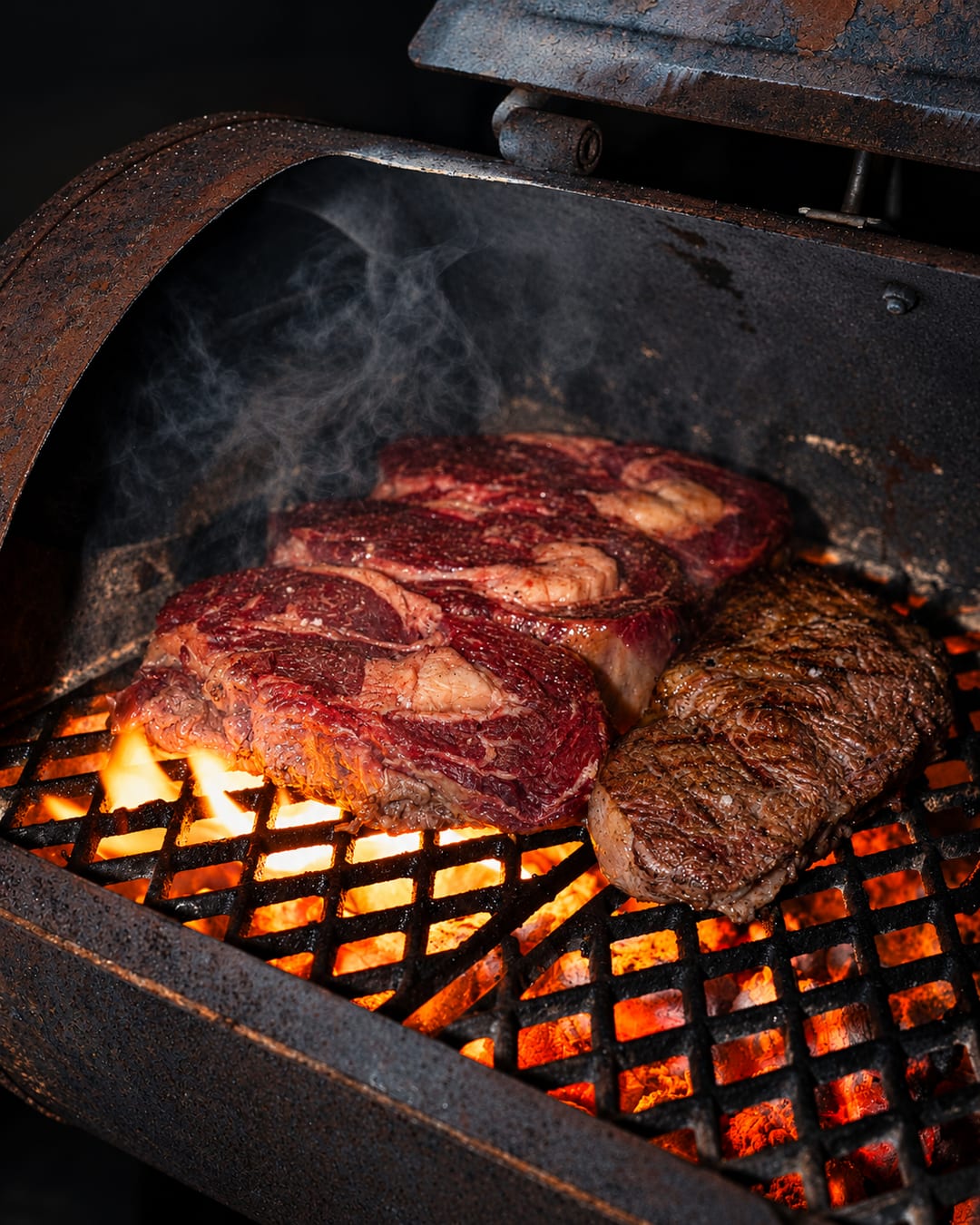 Traag gegaard vlees op de Fire & Smoke BBQ